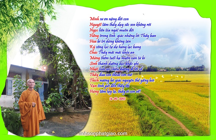 Mừng Sinh Nhật Thầy Nơi Cõi Phật