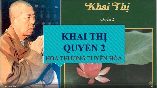 Khai Thị - Quyển 2 - Hòa Thượng Tuyên Hóa